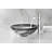 ANZZI Mezzo 16.5'' Smoke Green Tempered Glass Circular Bathroom Sink