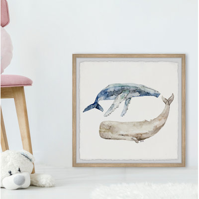 «Whale Duo» par Mayview, reproduction encadrée