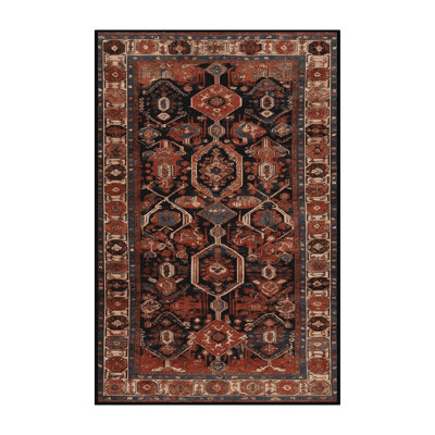 Machine Washable Turkish Brown Area Rug
