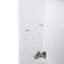 Meuble-lavabo compact autoportant avec rangement moderne, blanc brillant