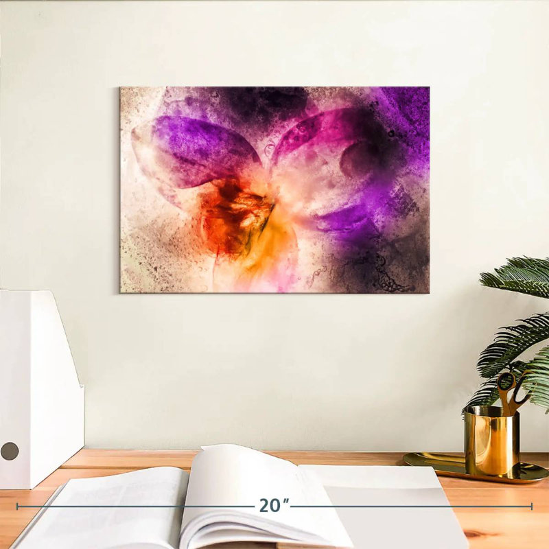 Avery Abstract Floral, 8" H x 12" W
