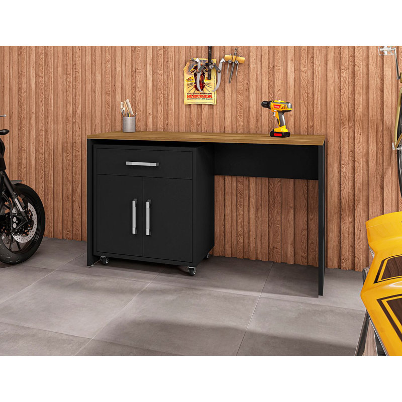 Aseem 2 Piece Single Storage Cabinet ( 36.22'' H x 59.84'' W x 19.69'' D), Matte Black