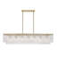 Lustre rectangulaire pour îlot de cuisine 7 lumières Noorulain-332388401