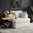  Oversized Accent Chair, 40.2" Coastal Upholstered Single Armchair With 30" Seat, Removable Slipcover, Plush Backrest, 2 Throw Pillows For Living Room-1881597953