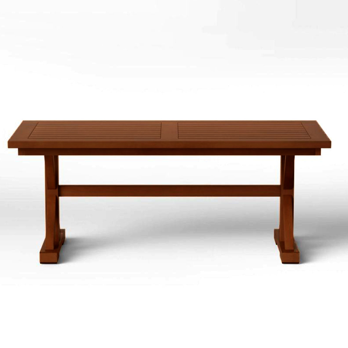 Gracie Oaks Livija Mahogany Outdoor Coffee Table & Reviews Wayfair