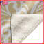 Couvertures damassées à motif floral beige-132414989