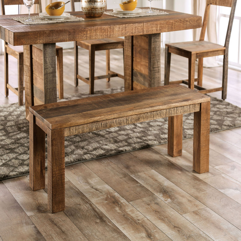Adamarie Solid Wood Bench