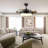 Carlhenry 42Inch Modern Retractable Ceiling Fans LED Light with Remote Control-1986901617