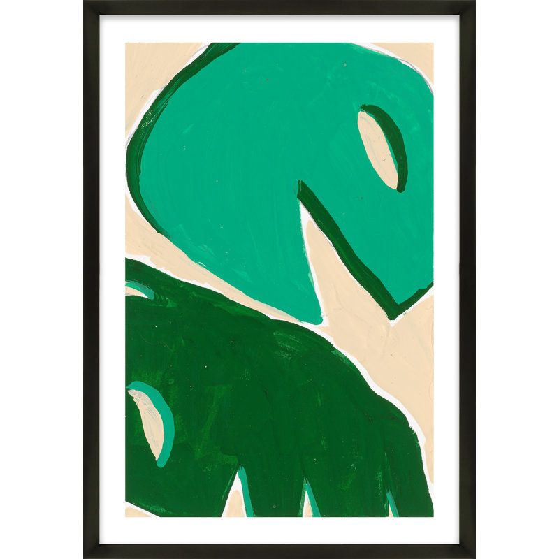 Fronds par Andrea Stokes - reproduction de cadre photo, Cadre noir, H 20 po x l 14 po x P 1,25 po