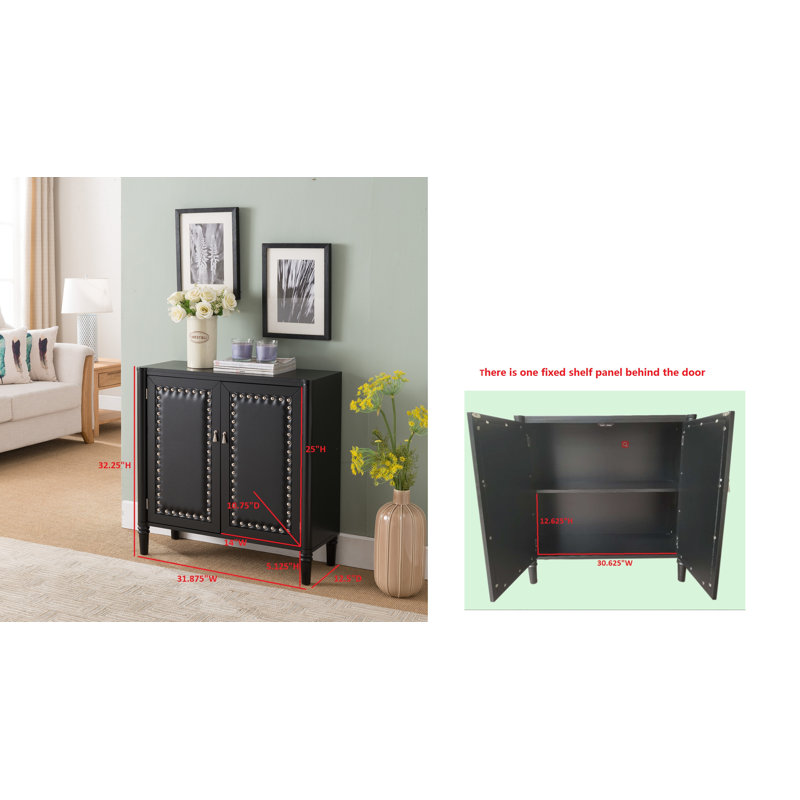 Sanmiguel Solid Wood Accent Cabinet