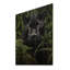 «Black Green Panther Texture of the Jungle» sur bois-874057638