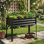 Ensemble de lit de jardin surélevé en métal antirouille à revêtement électro-enduit, pieds de support surélevés robustes et trous de drainage pré-percés, conception anticorrosion résistante aux intempéries