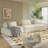 Modular Sectional Sofa Set with Removable Backrests and Soft Pillows