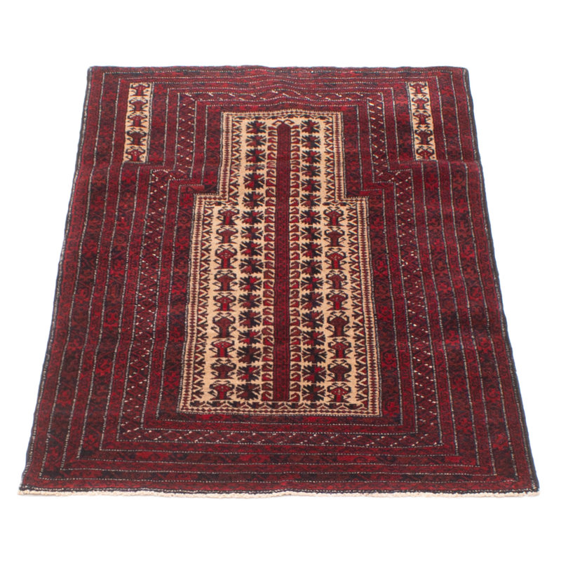 Tapis brun clair Teimani 3 pi 0 po x 5 pi 0 po