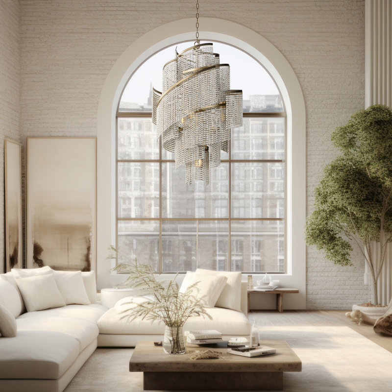 Ilowell 7 - Light Steel Dimmable Novelty Chandelier