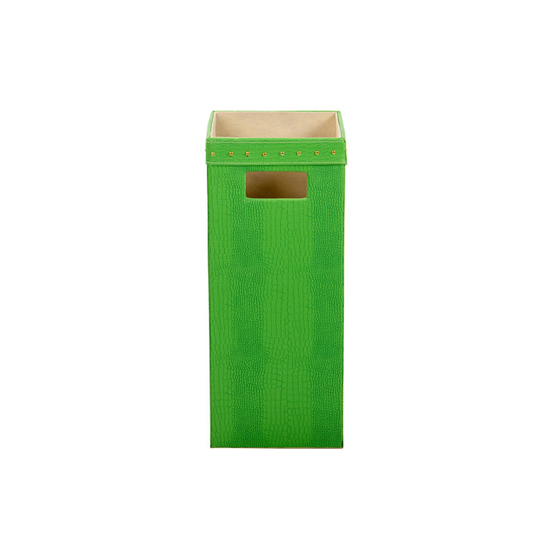 Burnita Freestanding Umbrella Stand, Green/Gold