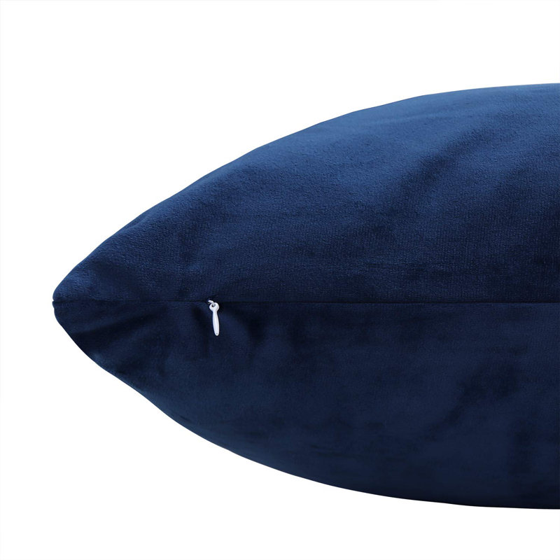 Payson lumbar pillow cover, Dark Blue, 12" H x 20" W