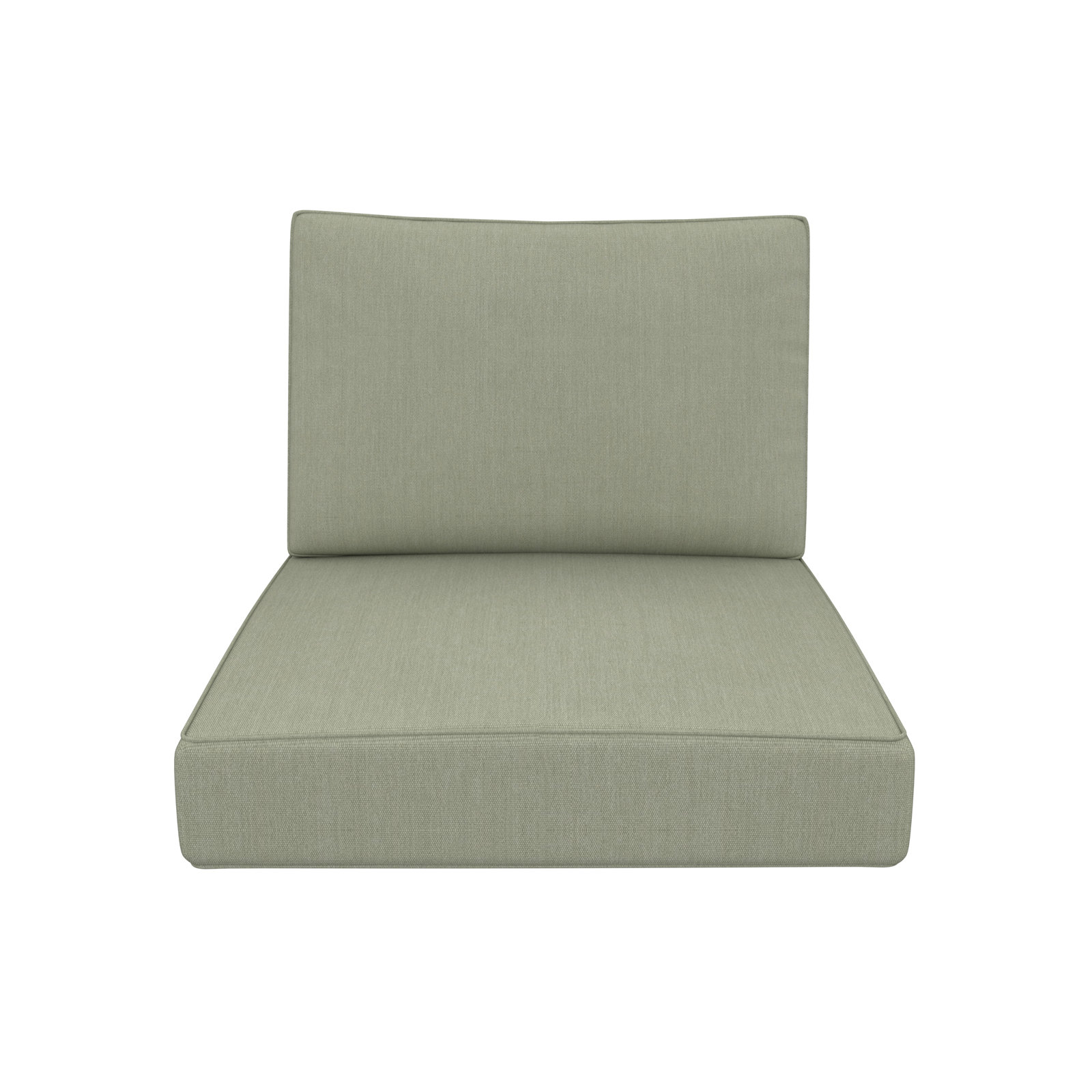 Lani Outdoor Sunbrella Seat/Back Cushion, Canvas Seasalt Sunbrella® Canvas