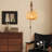 7 In. 1-light Bamboo Lantern Plug In Wall Sconces With Plug In Cord Hand Woven Rattan Wall Light Farmhouse Rustic Style