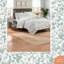 Ensembles de literie en microfibre réversible Southwest, tissu gaufré bleu taupe, confort douillet