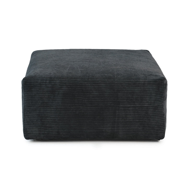 Housse de coussin pour repose-pieds, Black