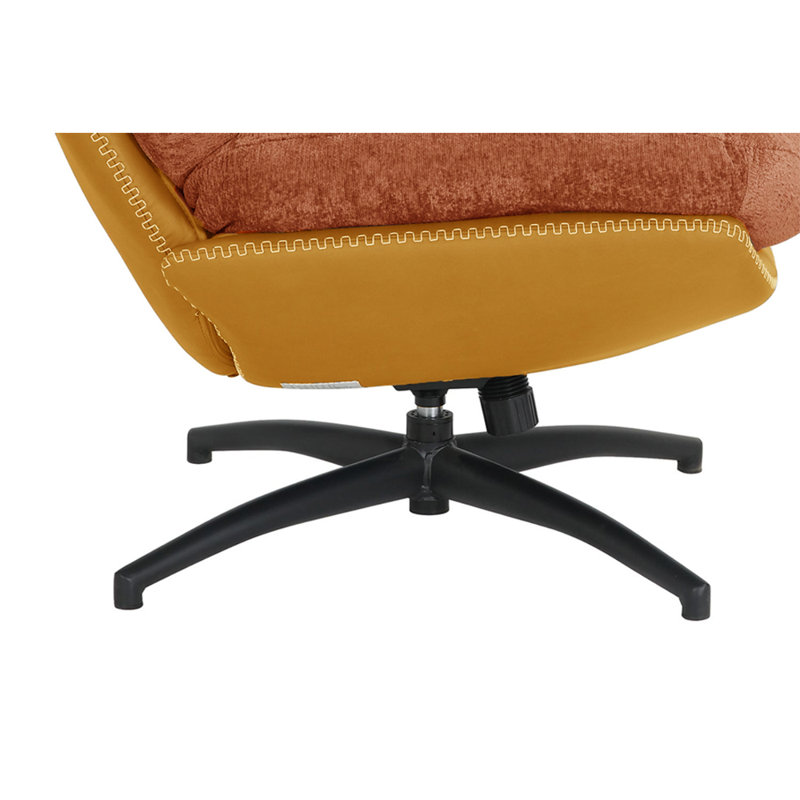 Boun 93cm Wide Tufted Polyester, Orange