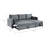 85" Pull Out Sleeper Sofa Bed, L-Shaped Corduroy Sectional with Hidden Storage Chaise for Small Spaces-480661201