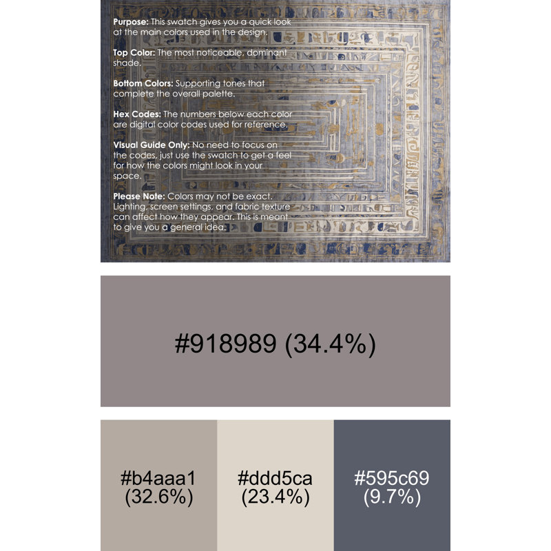 Machine Washable Gray Area Rug, Runner 2' x 4'