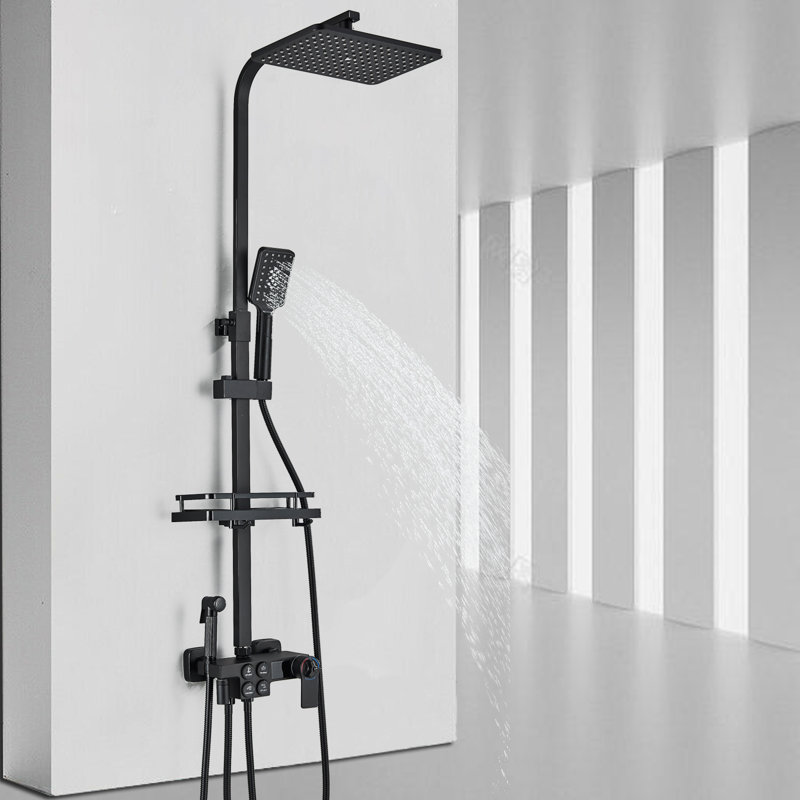 Robinet de douche, Noir