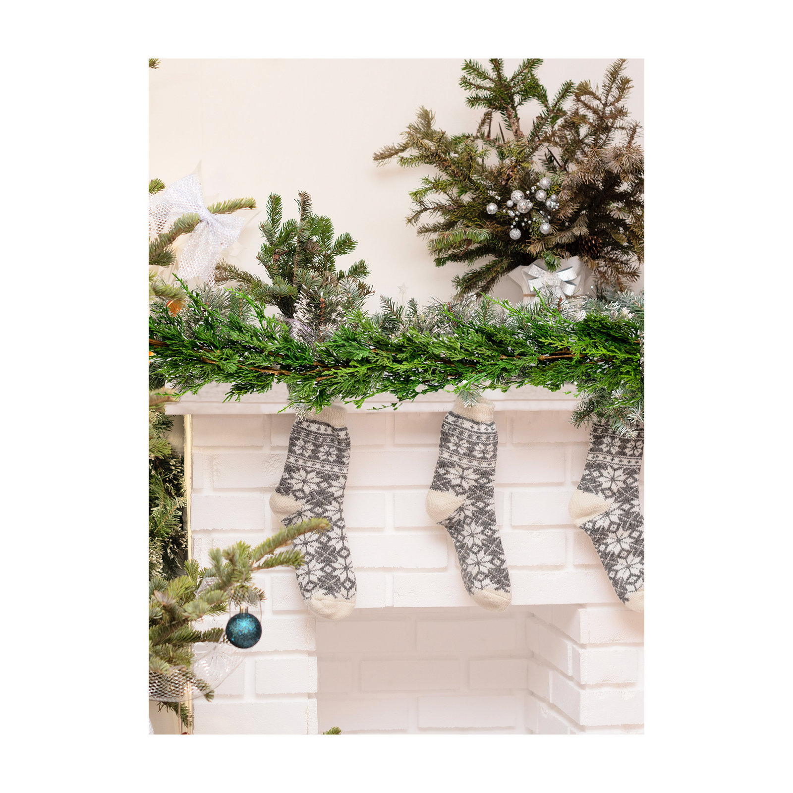 60" Artificial Double Cypress Garland