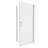 1 3/8" Adjustment,Universal Pivot Shower Door, Open Outside, With 1/4" Tempered Glass