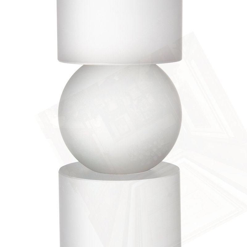 Porte-bougie moyen en verre D3.1X11, 11" H x 3.1" W x 3.1" D