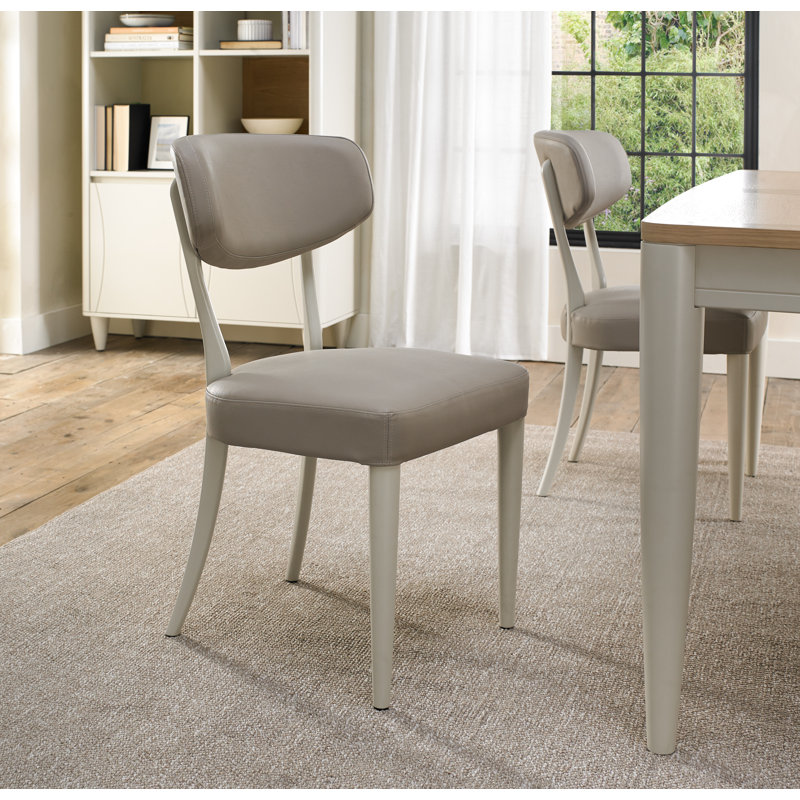 19cm H Upholstered Side Chair, Grey
