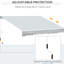 Auvent rétractable 12 pi x 8 pi pour patio. Pare-soleil avec manivelle. 280G / M et eau - tissu. Cadre en aluminium. Gris différentes surfaces - manivelle, eau, cadre, béton