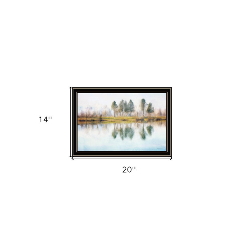 Lake Reflections Black Framed Wall Art