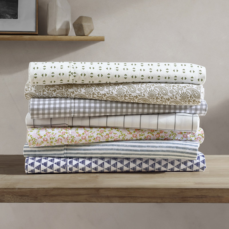 Zetta 300 Thread Count Floral 100% Cotton Sheet Set, Full