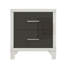 Élégante table de chevet ultrabrillante avec poignée en métal, table de chevet à miroir avec 2 tiroirs pour la chambre à coucher et le salon-809940963