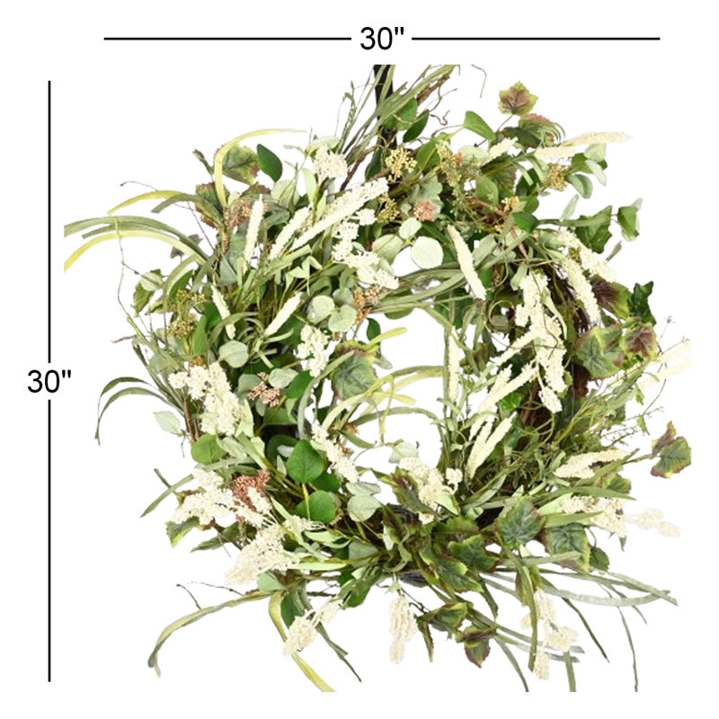 Handcrafted Faux 30'' Wreath