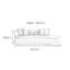 Chaise longue décontractée en flanelle Creative-103324907