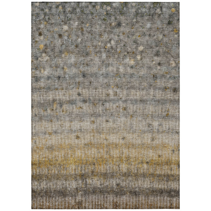 Machine Washable Indoor/Outdoor Emelia ACN2315 Stripes Rug, Rectangle 3' x 5'