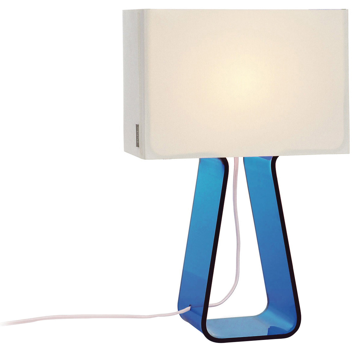 Pablo Designs Tube Top Bedside Lamp, Light Blue