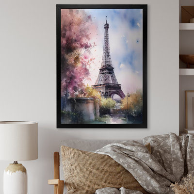 Beautiful Eiffel Tower In Paris V - Paris Canvas Art