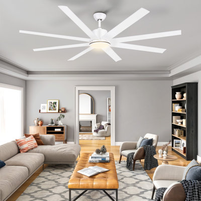 Ventilateurs de plafond 72 po avec lumières et télécommande pour l'intérieur Wrought Studio ™