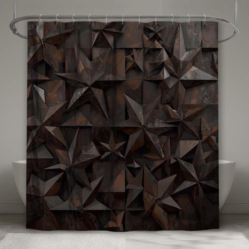 Rideaux de douche bronze, L 70 po x H 93 po