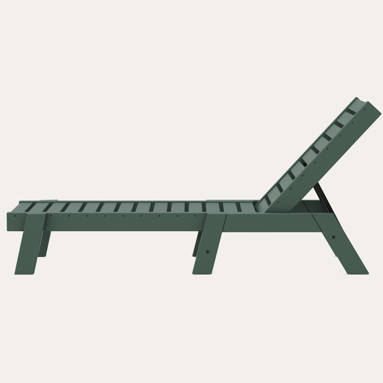 POLYWOOD® Captain 25" Patio Chaise Lounge, Hunter Green