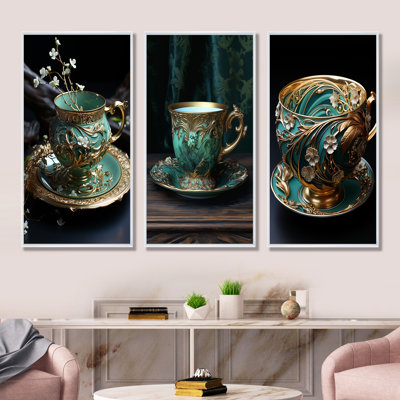 Geocron - Ensemble de 3 impressions sur toile