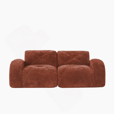 2-Seater Tufted Sofa With Soft Velvet Fabric, High-Density Sponge, And Anti-Slip Base For Effortless Comfort And Style.