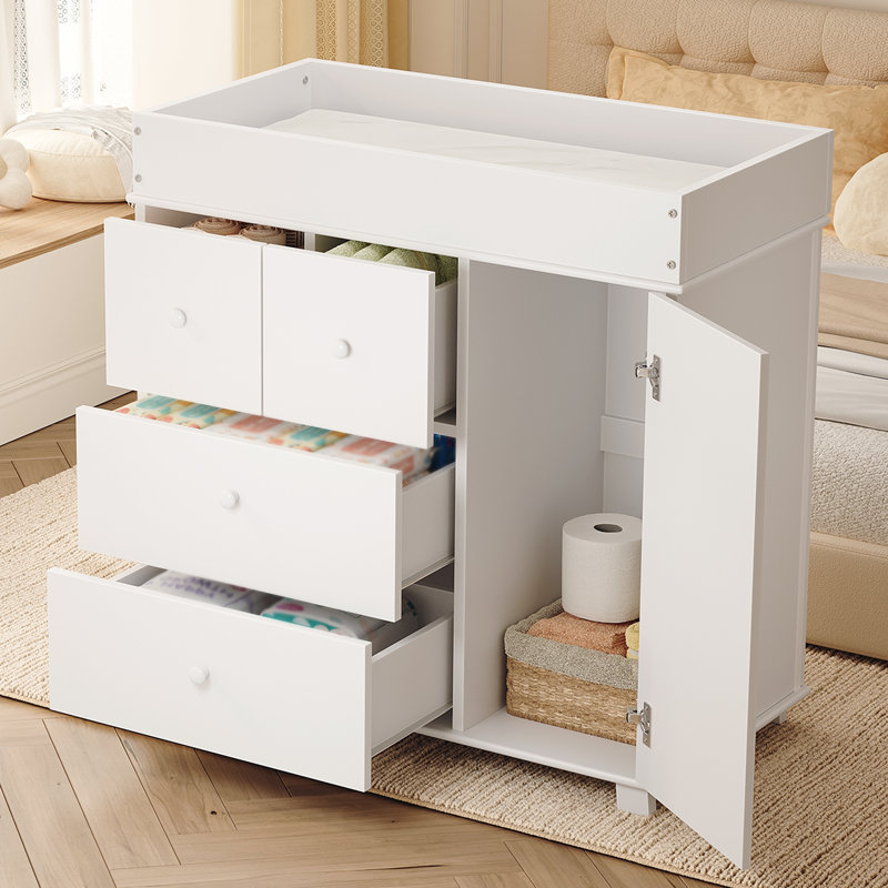 Commode à langer avec 5 tiroirs Baby