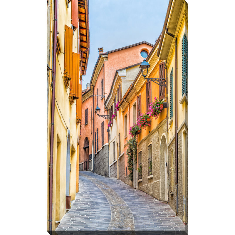 Alley européen-reproduction de photo sur toile tendue, H 30 po x l 18 po x P 1 po