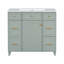 Meuble-lavabo traditionnel de 36 pouces avec lavabo en céramique, durable et peu encombrant pour les petites salles de bain-1561790768